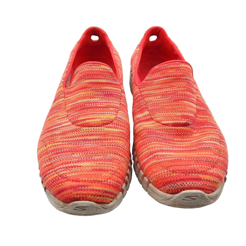 Skechers GOwalk Sz 8.5 Smart Masterpiece Shoes Sneakers Hot Pink Multi Goga Mat